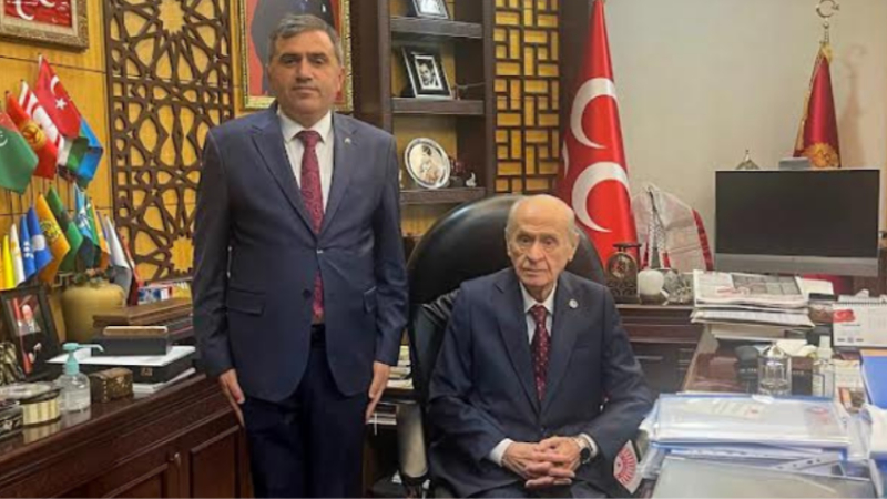  Başkanı Mucur'dan Bahçeli'ye Ziyaret: 