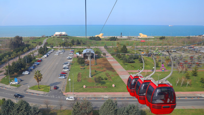 Bayramda Amisos Teleferiğine Yoğun İlgi: 10 Bini Aşkın Ziyaretçi 