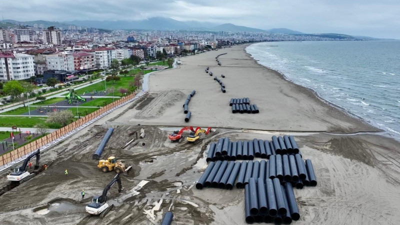 Başkan Doğan Sahada: Atakum Sahiline 250 Milyonluk Altyapı Hamlesi